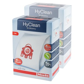Miele Genuine FJM Hyclean Dust Bags + Filters (Pack of 8)