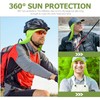 ULTECHNOVO 2 Pieces Elastic Hard Hat Sun Shield, Helmet Liner