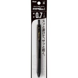Pentel EnerGel S 0.7mm Black XBL127-A Gel Ink Ballpoint Pen