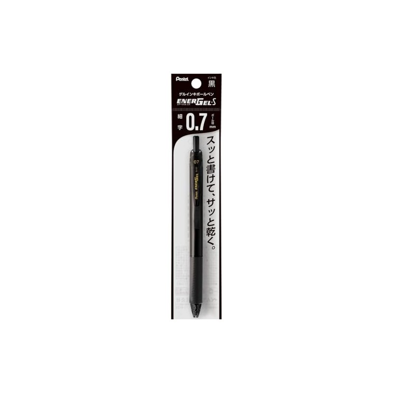 Pentel EnerGel S 0.7mm Black XBL127-A Gel Ink Ballpoint Pen