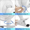Comfort Zone Portable Clip on Stroller Fan, 6 inch with