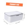 GLEAVI 1Pc Capacity Tissue Box Grey Material Wet and Dry