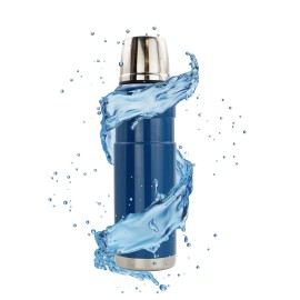 High Sierra Coffee, Insulated Vacuum Flask, 27 oz Thermos/Blue