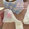 [Eukkis] 春夏薄手40cmコットンレッグウォーマー 足首保温 冷房対策 フリルハイソックス Y2Kリブニットルーズソックス 柔らか肌触り スカイブルー