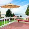 Dolibest Deck Umbrella Mount, Patio Umbrella Holder with 3 Plastic