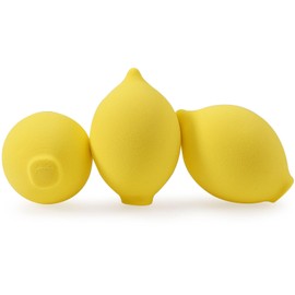 Make up Sponges for Foundation - 3PCS Lemon Cosmetic Egg Makeup Sponge Latex Free Makeup Blending Sponge for Liquid Foundation Powder Sunscreen and Cream (#Lemon Beauty Egg)
