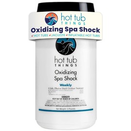 Hot Tub Things Oxidizing Spa Shock, Clears Cloudy Water, Eliminates Odors, Improves Freshness, Prevents Organic Residue Buildup, Water Treatment for Swimming Pools, Home Spas, & Hot Tubs, 5 lbs