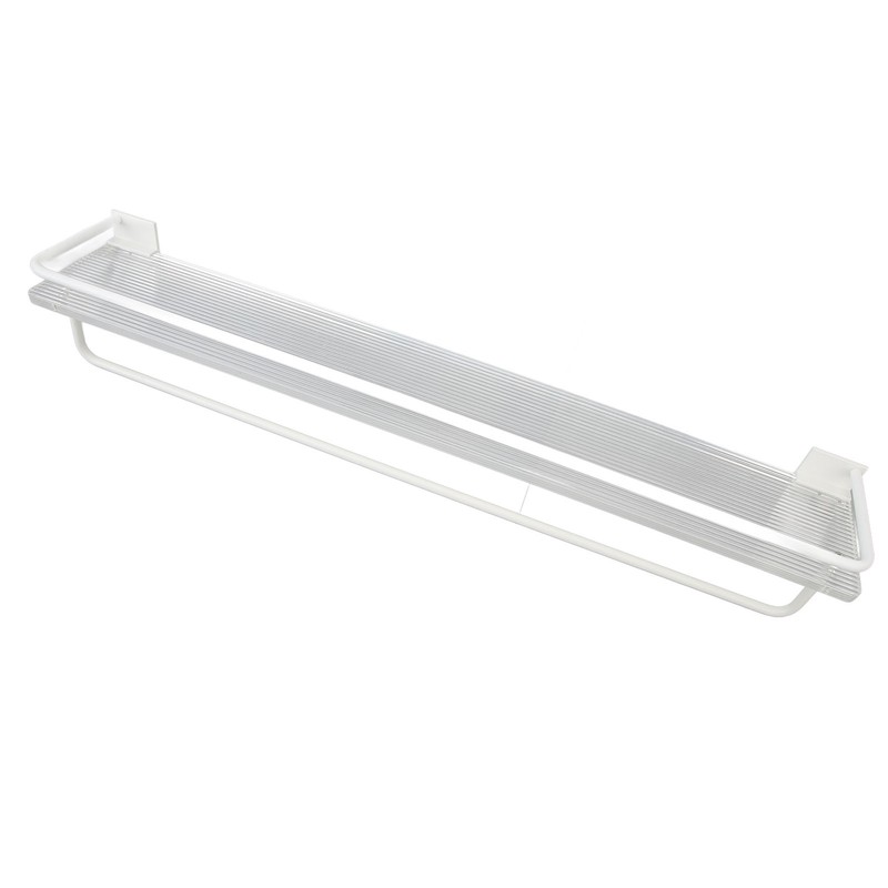 60cm Bathroom Wall Mounted Storage Shelf Punch Free Wall Mounted