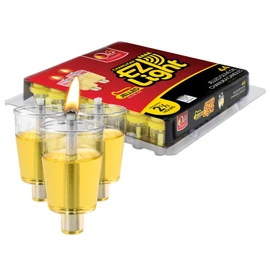 OHR CANDLES Pre - Filled Menorah Oil Cup Candles, Hanukkah Candles EZ Lights, Jelled 100% Olive Oil with Cotton Wick in Plastic Cup, Medium (Pack of 44) - Burns Approx, 1/2 Hrs