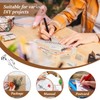 FwQoFvk 24 Pcs Wooden Rubber Stamps, Decorative Stamp Set, Nature