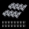 CENPEK 8 Pieces Transparent P Clips Hooks Blind Clips Safety