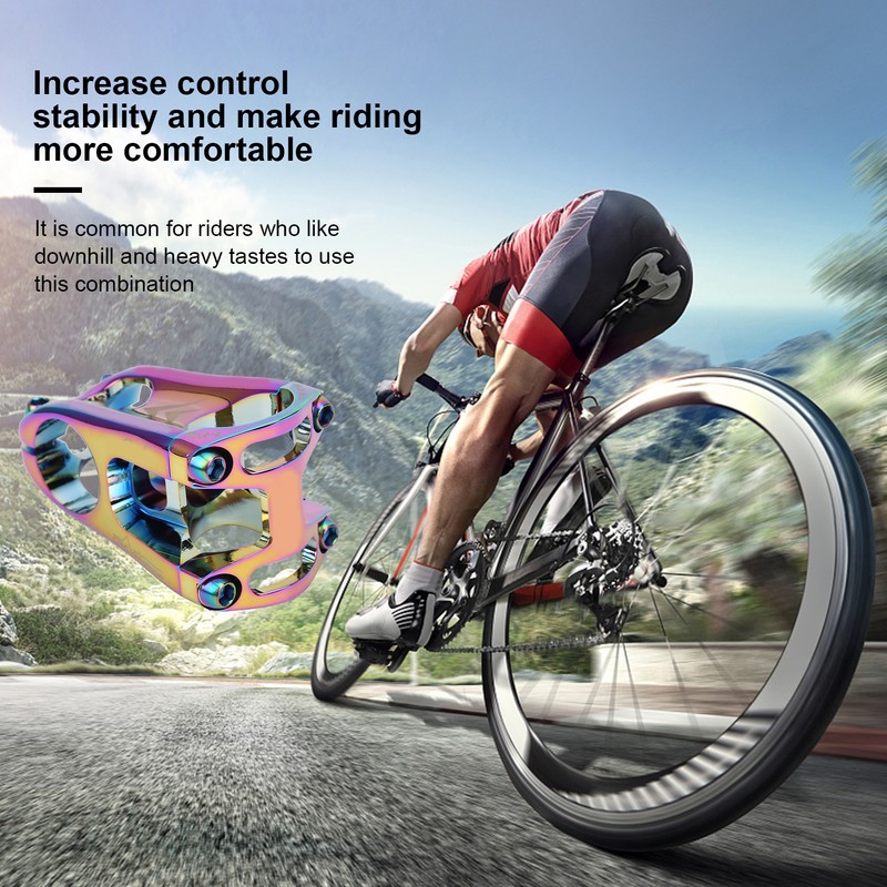 31.8x50MM Mountain Bike Handlebar Short Stem Riser Aluminum Alloy Bicycle