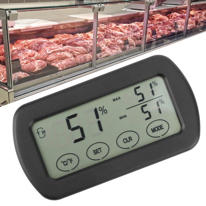 LCD Touch Hygrothermograph Thermometer Hygrometer Electronic Indoor Temperature Humidity Meter