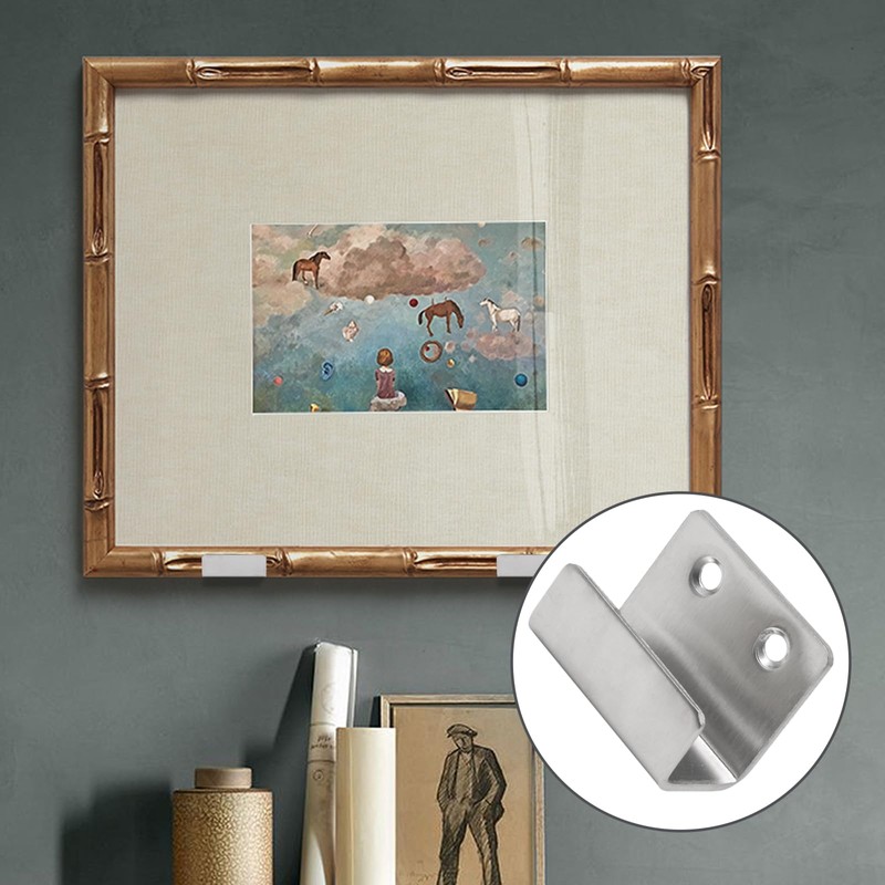 Murtenze 10Pack Tile Hanger Stainless Steel Wall Hanger Fastener Bracket,