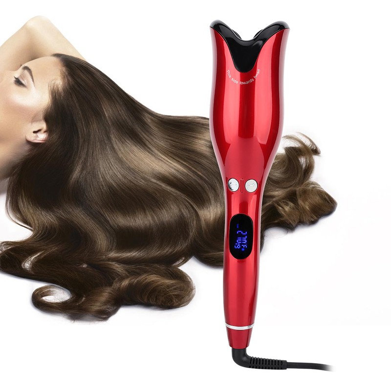 Anti scald Hair Curler Automatic Curling Iron Prevent Tangles LCD