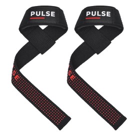 Weight Lifting Straps with Non-Slip Silicon Grip - 21 Inch, 4mm Thick Padding - Ideal Wrist Straps for Powerlifting, Deadlifting, and Gym Workouts (Black Classic Lifting Straps)