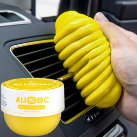 ALIOBC Car Cleaning Gel 250g, Keyboard Cleaner Cleaning Putty for Car Interior Car Slime Cleaner Dust Cleaning Gel Car Putty for Cleaning Car Gel Cleaner Yellow