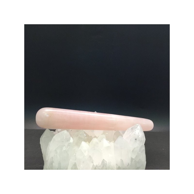 천연원석 로즈쿼츠 장미석 마사지봉 57~63g H11.5 x 약1.8~2cm Natural Stone