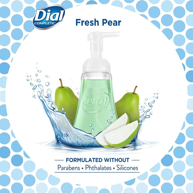 Dial Antibacterial Foaming Hand Wash, Fresh Pear, 221 Milliliters (Pack