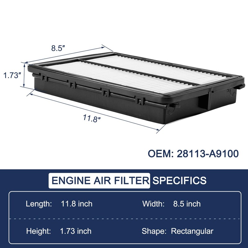 Hyundai Palisade Engine and Cabin Air Filter Set (2020 2021
