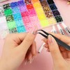 40 Colors Jelly Rhinestones Kit, 3 mm Flatback Resin Jelly