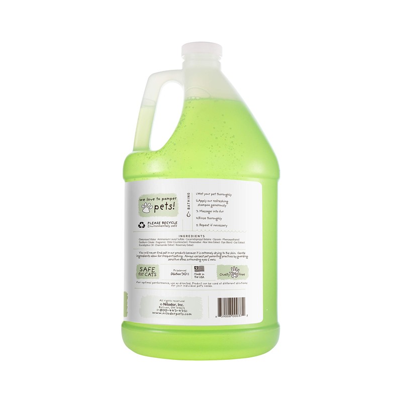 Bobbi Panter Natural Refreshing Dog Shampoo, Mint Green, 1 gal