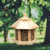 Bird Feeder Made of Cedar Wood for Hanging Feeding Station