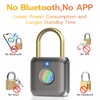 Pothunder Fingerprint Padlock, Smart Padlock, Locker Lock, Biometric Keyless Fingerprint