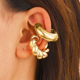 Chunky Ear Cuff Earrings for Women Ear Cuffs Gold Silver Dainty Non Piercing Clip on Earrings Cartilage Jewelry Gifts Summer Dress Accessories