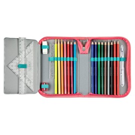 Scooli - Minnie Mouse Filled Pencil Case - Complete Case with High Quality Pens and More - All-in-One School Case - Practical for School - For Girls from 6 Years