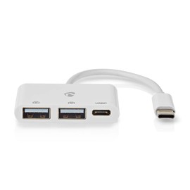 NEDIS USB-Hub 1x USB-C™ 1x USB-C™ - 2x USB 2.0 A, 3-Port Port(s), Powered by USB