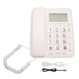 Desk Phone Caller ID Vertical Fixed Hands Free Calling Corded Landline Telephone for Home   Telephone Line