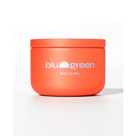 BLU & GREEN Solid Oil (1 oz) Multiuse Styling, Finishing, Calm Frizz, Add Definition, Add Shine. For Men and Women. For All Hair Types, Professional Quality Formula, Sulfate Free, Vegan, Cruelty Free.