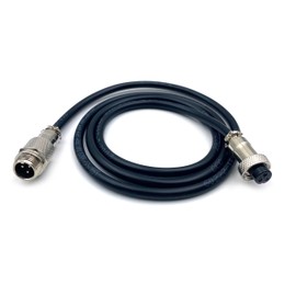 Fupiomeef 3.28 ft GX12 3 Pin Male to Female Cable, GX12 3Pins Female to Male Head Aviation Cordset Electrical Connector Panel Mount Circular Metal Adapter Cordset for Ships 5A 125V 20AWG (1meter)