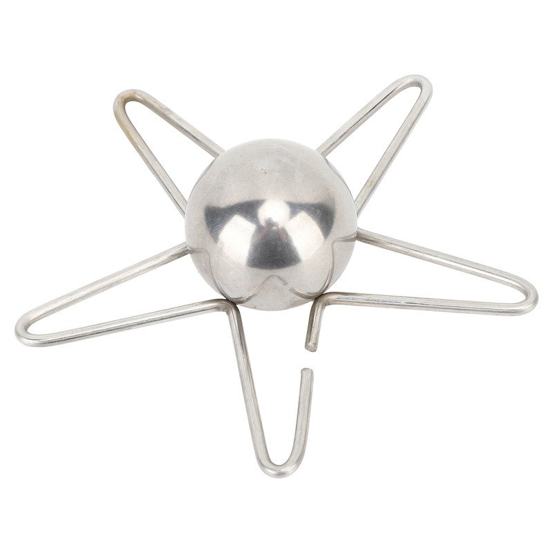Coffee Cooling Tool with Reusable Metal Ice Sphere Stainless Steel