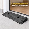 Plastic Threshold Ramp – 1.18-Inch Rise, 19.69-Inch Width, Textured Surface,