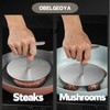 OBELGEOYA 7-Inch Stainless Steel Tortilla Press Maker – Manual Roti