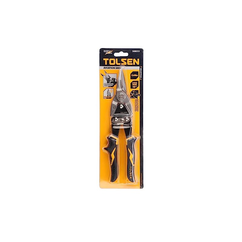 Tolsen Aviation Tin Snips Straight Cut - Heavy Duty Sheet