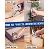 WORKPRO 4-in-1 Staple Gun Manual Brad Nailer Upholstery Stapler Nail