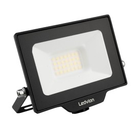 Ledvion Osram LED Spotlight, 20 Watt LED Floodlight, 6500 K Spotlight, 1700 Lumen Work Lighting, Outdoor Spotlight IP65 Waterproof, Floodlight with Quick Connection