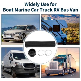 TUCKBOLD Car Truck RV Bus Van Boat Car Heater Duct Kit Car Heater Duct Pipe Hose Set with Heater Pipe Air Vent Outlet Cover 60mm ID 100cm Max l