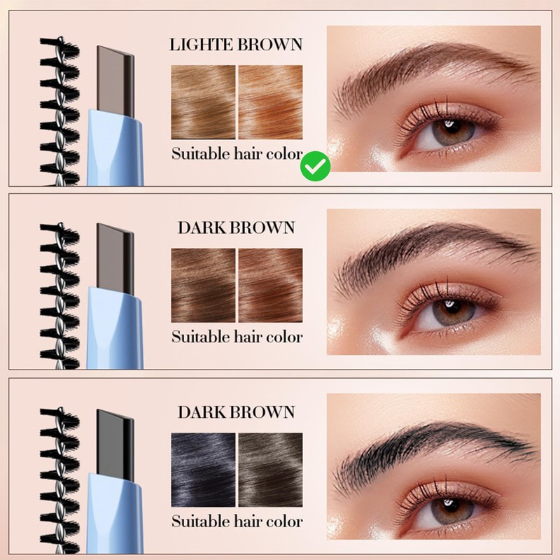 Professional Makeup Brow Pencil, Dual Ended with Brow Pencil and