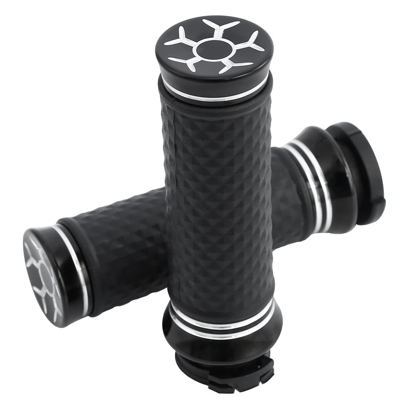 TCT-MOTORPARTS 1" Handlebar Hand Grip Fits for Harley Touring Street