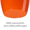 Tymar Pack of 2 Round Shape Planter (Orange, Diameter 18