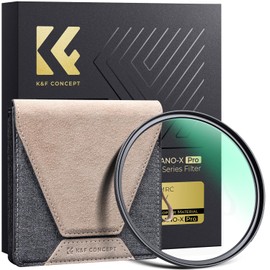 K&F Concept 52mm UV Filter with Brass Frame, 36-Layer Coating, High Definition Optical Glass Lens Protection Filters, Nano-X PRO Series
