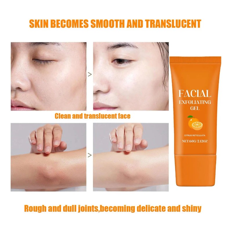 Gel Exfoliante Facial, Exfoliante Facial Hidratante Con Enzi