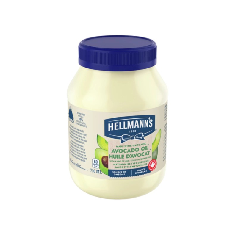 Hellmann's Avocado Oil Gluten-Free Mayonnaise 710ml (2 Pack)