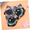 Baluue 2pcs Cat Eye Mask Breathable Cotton Eyeshade for Sleeping