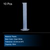 sourcing map Plastic Graduated Cylinder, 50ml Measuring Cylinder, Test Tube