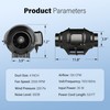iPower 4 Inch 130 CFM Inline Duct Fan with Variable
